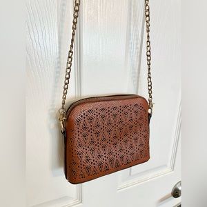 Faux Leather Crossbody Purse